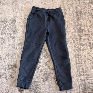 Kids Dark Gray Jogger Pants Athletic Sweatpants Drawstring Waist 7-8 Medium